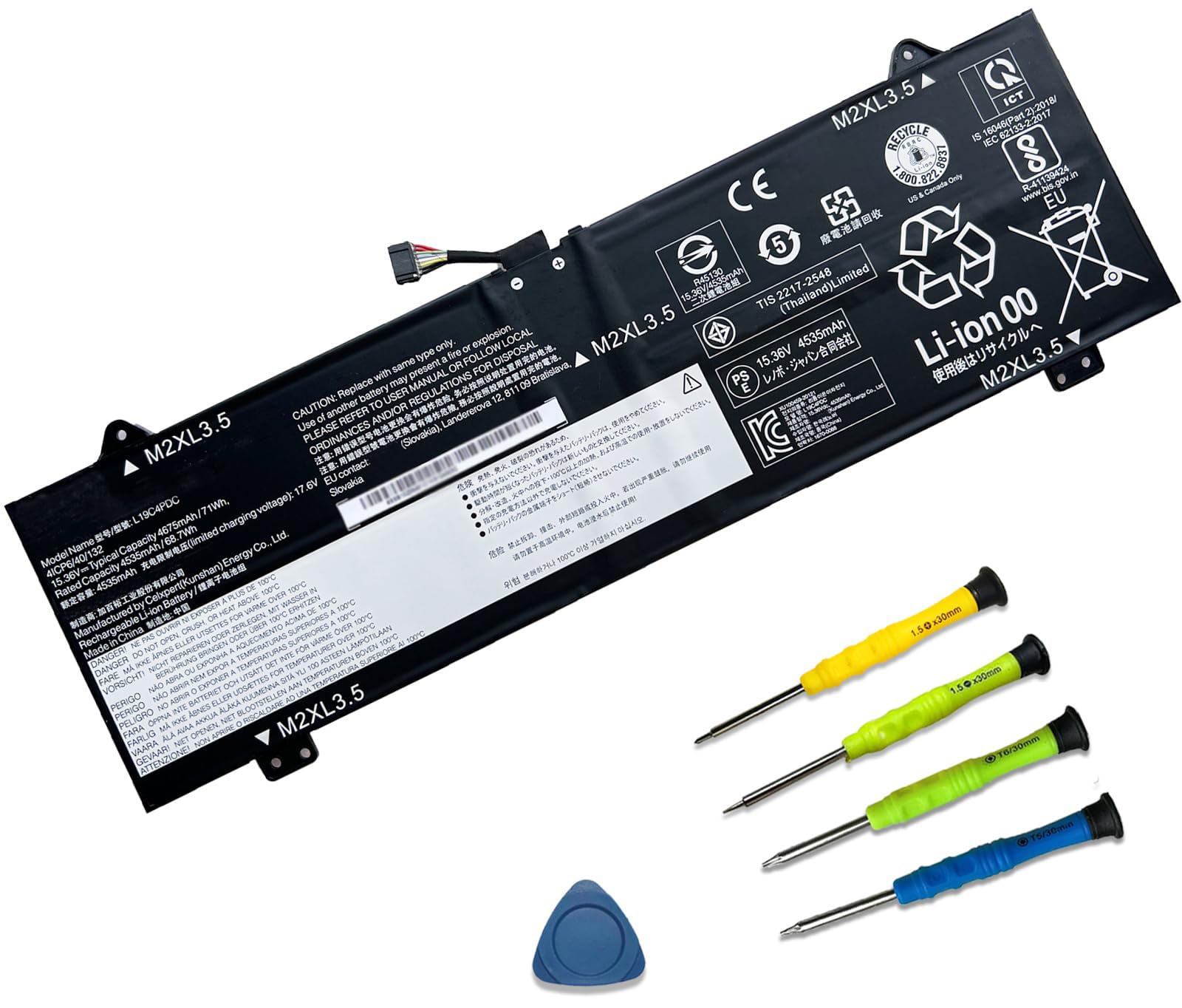 Amazon.com: SUNNEAR 71Wh L19C4PDC L19L4PDC L19M4PDC Laptop Battery